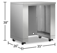 Thor Kitchen Outdoor Kitchen Refrigerator Cabinet - MK02SS304 | Armoire pour réfrigérateur Thor Kitchen pour la cuisine extérieure - MK02SS304 | MK02SCAB
