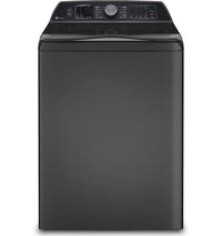 GE Profile 6.2 Cu. Ft. Top-Load Washer and 7.4 Cu. Ft. Electric Dryer - Diamond Grey  | Laveuse à chargement par le haut de 6,2 pi3 et sécheuse électrique de 7,4 pi3 de GE Profile - gris diamant  | GETL70DG