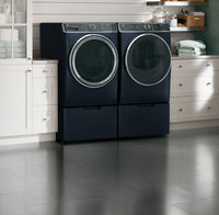 GE 5.8 Cu. Ft. Front-Load Washer with Built-In Wi-Fi - GFW850SPNRS - Washer in Sapphire Blue 