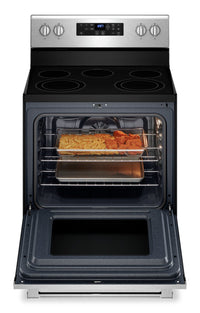 Maytag 5.3 Cu. Ft. Electric Range with Air Fry and AquaLift® - Fingerprint Resistant Stainless Steel… | Cuisinière électrique Maytag de 5,3 pi³ avec friture à air et technologie AquaLiftMD - acier inoxyda…