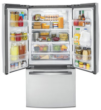 GE 18.6 Cu. Ft. Counter-Depth French-Door Refrigerator - GWE19JYLFS | Réfrigérateur GE de 18,6 pi³ à portes françaises de profondeur comptoir - GWE19JYLFS | GWE19JYL