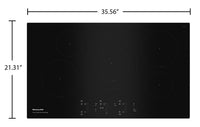 KitchenAid 36" Sensor Induction Cooktop - KCIG556JBL | Surface de cuisson à induction par capteur KitchenAid de 36 po - KCIG556JBL | KCIG556B