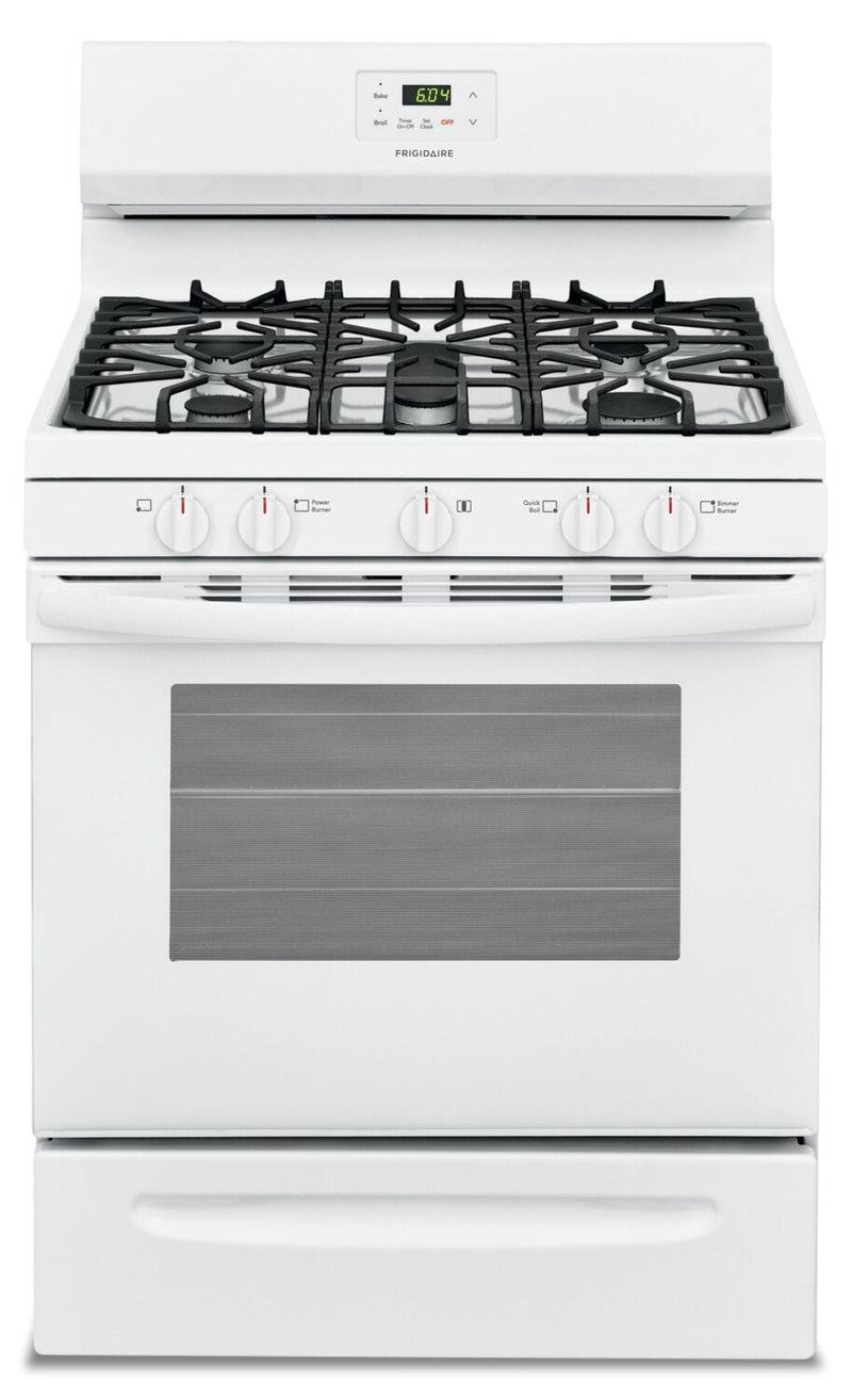 Frigidaire 5.0 Cu. Ft. Freestanding Gas Range - FCRG3052AW - Gas Range in White