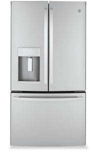 GE 22.1 Cu. Ft. Counter-Depth French-Door Refrigerator - GYE22GYNFS  | Réfrigérateur GE de 22,1 pi³ à portes françaises de profondeur comptoir - GYE22GYNFS  | GYE22GFS