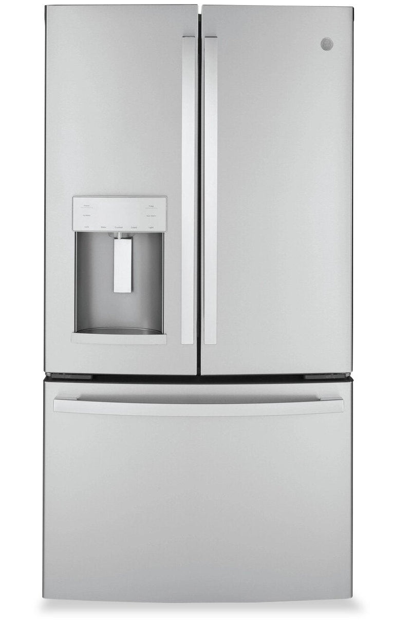 GE 22.1 Cu. Ft. Counter-Depth French-Door Refrigerator - GYE22GYNFS  | Réfrigérateur GE de 22,1 pi³ à portes françaises de profondeur comptoir - GYE22GYNFS  | GYE22GFS