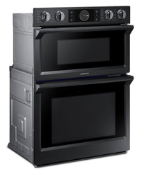Samsung 30" Microwave Combination Wall Oven with Flex Duo™ – NQ70M7770DG/AA - Double Wall Oven in Black Stainless Steel
