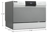 Danby 6 Place Setting Countertop Dishwasher - DDW631SDB | Lave-vaisselle de comptoir à capacité de 6 couverts – DDW631SDB | DDW631SD