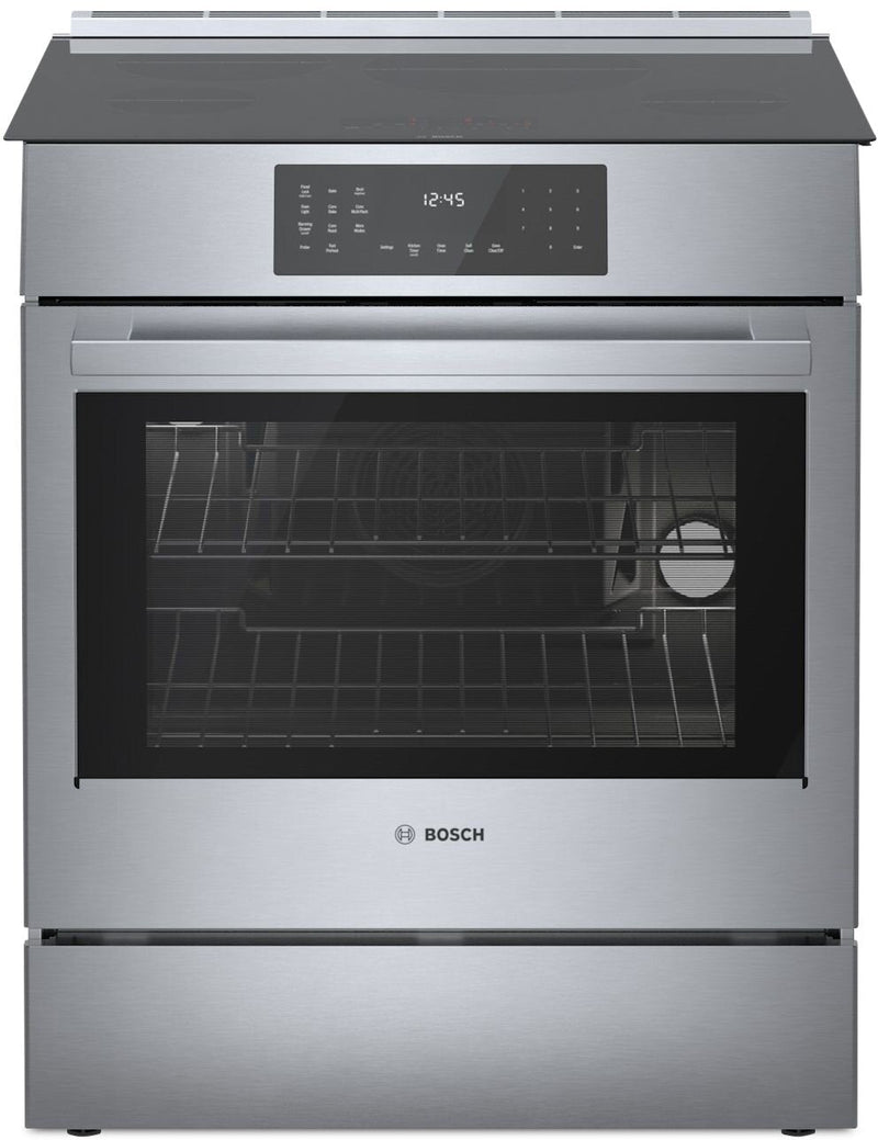 Bosch 4.6 Cu. Ft. 800 Series Electric Range with Induction Cooktop - HII8057C | Cuisinière électrique Bosch de série 800 de 4,6 pi3 avec surface de cuisson à induction - HII8057C | HII8057C