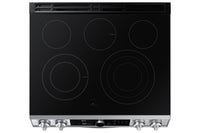 Samsung 6.3 Cu. Ft. Slide-In Electric Range with Flex Duo and Air Fry - NE63T8751SS/AC - Electric Range in Fingerprint Resistant Stainless Steel