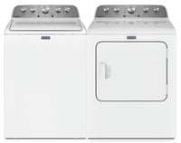 Maytag 5.2 Cu. Ft. Top-Load Washer and 7 Cu. Ft. Electric Dryer | Laveuse à chargement par le haut de 5,2 pi³ et sécheuse électrique de 7 pi³ de Maytag | MATL503W