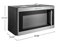 KitchenAid 2 Cu. Ft. Over-the-Range Microwave - YKMHS120KPS  | Four à micro-ondes à hotte intégrée KitchenAid de 2 pi3 - YKMHS120KPS  | YKMHS1KS