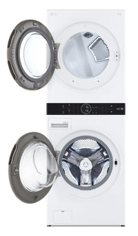 LG WashTower™ with 5.2 Cu. Ft. Washer and 7.4 Cu. Ft. Dryer - WKE100HWA |Tour de lavage WashTower<sup>MC</sup> de LG avec laveuse de 5,2 pi3 et sécheuse de 7,4 pi3 - WKE100HWA | WKE100HW