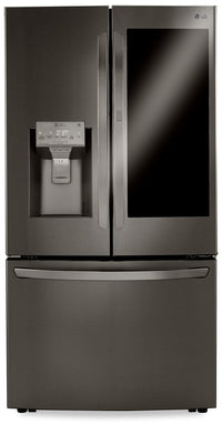 LG 30 Cu. Ft. 36" InstaView Door-in-Door® with Craft Ice Maker - LRFVS3006D - Refrigerator in Black Stainless Steel