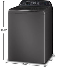 GE Profile 6.2 Cu. Ft. Top-Load Washer with Smarter Wash Technology - PTW700BPTDG  | Laveuse GE Profile à chargement par le haut de 6,2 pi3 avec technologie de lavage plus intelligent  - PTW700BPTDG  | PTW700DG