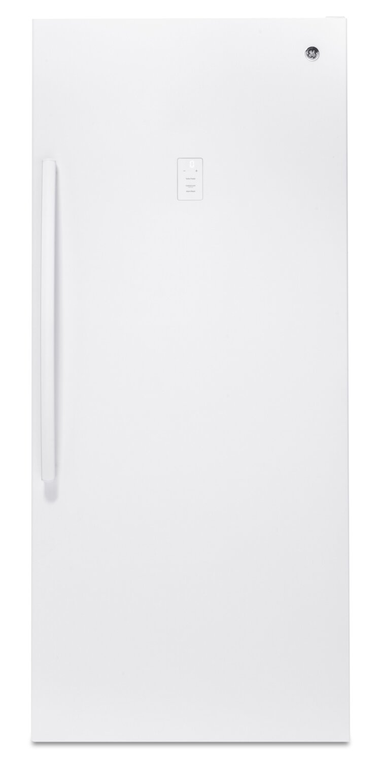 GE 21.3 Cu. Ft. Upright Freezer - FUF21DLRWW | Congélateur vertical GE de 21,3 pi3 - FUF21DLRWW | FUF21DLW