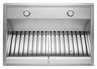 KitchenAid 36" Commercial-Style Wall-Mount Canopy Range Hood - KVWC906KSS | Hotte de cuisinière murale à pavillon KitchenAid de 36 po de style commercial - KVWC906KSS | KVWC96S4