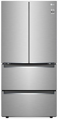 LG 19 Cu. Ft. Counter-Depth Slim Fit French-Door Refrigerator - LRMNC1803S | Réfrigérateur mince LG de 19 pi³ à portes françaises de profondeur comptoir - LRMNC1803S | LRMNC18S