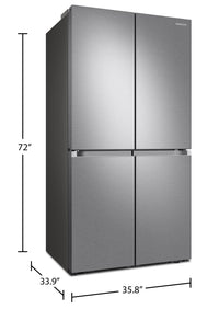 Samsung 29.2 Cu. Ft. 4-Door Refrigerator with FlexZone™ - RF29A9071SR/AC | Réfrigérateur Samsung de 29,2 pi³ à 4 portes avec compartiment FlexZoneMC – RF29A9071SR/AC | RF29A90S