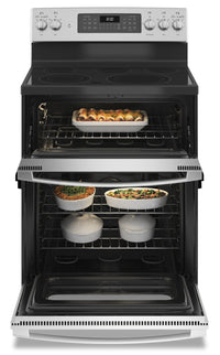 GE 6.6 Cu. Ft. Double-Oven Freestanding Electric Range - JBS86SPSS | Cuisinière amovible électrique à four double GE de 6,6 pi³ – JBS86SPSS | JBS86SPS