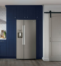 GE 23 Cu. Ft. Side-by-Side Refrigerator - GSS23GMPES | Réfrigérateur GE de 23 pi3 à compartiments juxtaposés - GSS23GMPES | GSS23GMS
