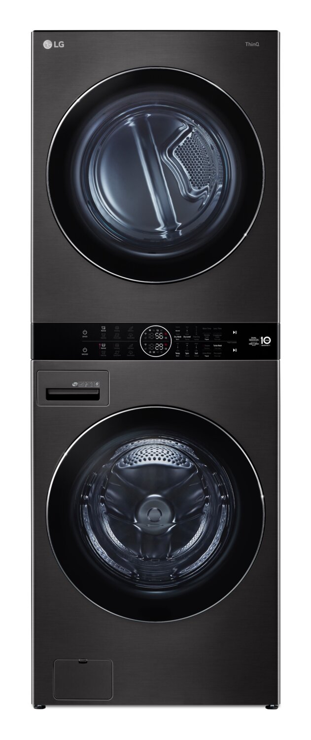 LG WashTower™ with 5.2 Cu. Ft. Washer and 7.2 Cu. Ft. Heat Pump Ventless Dryer - WKHC202HBA | Tour de lavage WashTowerMC de LG avec laveuse de 5,2 pi³ et sécheuse de 7,2 pi³ avec pompe à chaleur sans de conduit de ventilation - WKHC202HBA | WKHC202H