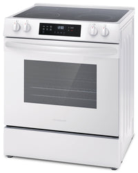 Frigidaire 5.3 Cu. Ft. Front-Control Electric Range - FCFE306CAW  | Cuisinière électrique Frigidaire de 5,3 pi3 avec commandes à l’avant - FCFE306CAW  | FCFE306W