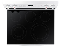 Samsung 6.3 Cu. Ft. Freestanding Electric Range with Air Fry - NE63A6511SW/AC | Cuisinière électrique amovible Samsung de 6,3 pi3 avec friture à air - NE63A6511SW/AC | NE63A65W