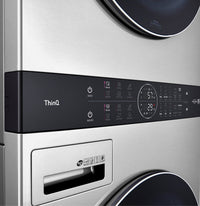 LG STUDIO WashTower™ with 5.8 Cu. Ft. Washer and 7.4 Cu. Ft. Dryer - WSEX200HNA | Tour de lavage WashTowerMC de LG STUDIO avec laveuse de 5.8 pi3 et sécheuse de 7,4 pi3 - WSEX200HNA | WSEX200H
