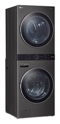 LG WashTower™ with 5.2 Cu. Ft. Washer and 7.4 Cu. Ft. Gas Dryer - WKGX201HBA | Tour de lavage WashTowerMC de LG avec laveuse de 5,2 pi³ et sécheuse à gaz de 7,4 pi³ - WKGX201HBA | WKGX201H