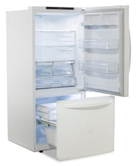 LG 22 Cu. Ft. Bottom-Freezer Refrigerator - LRDNS2200W | Réfrigérateur LG de 22 pi³ à congélateur inférieur - LRDNS2200W | LRDNS22W