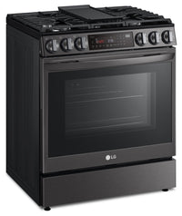 LG 6.3 Cu. Ft. Smart Front-Control Gas Range with Air Fry - LSGL6335D | Cuisinière à gaz intelligente LG de 6,3 pi3 avec commandes à l’avant et Air Fry - LSGL6335D | LSGL633D