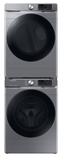 Samsung 5.2 Cu. Ft. Front-Load Washer and 7.5 Cu. Ft. Electric Dryer - Platinum | Laveuse à chargement frontal de 5,2 pi³ et sécheuse électrique de 7,5 pi³ de Samsung - platine | SAFL630P