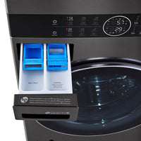 LG WashTower™ with 5.2 Cu. Ft. Washer and 7.4 Cu. Ft. Gas Dryer - WKGX201HBA | Tour de lavage WashTowerMC de LG avec laveuse de 5,2 pi³ et sécheuse à gaz de 7,4 pi³ - WKGX201HBA | WKGX201H