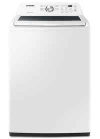Samsung 5 Cu. Ft. Top-Load Washer and 7.2 Cu. Ft. Electric Dryer - White | Laveuse à chargement par le haut de 5 pi³ et sécheuse électrique de 7,2 pi³ de Samsung - blanches | SATL3205