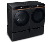 Samsung 5.3 Cu. Ft. Front-Load Washer and 7.5 Cu. Ft. Electric Dryer with Super Speed | Laveuse à chargement frontal 5,3 pi³ et sécheuse électrique 7,5 pi³ de Samsung, fonction Super Speed | SAFL650V