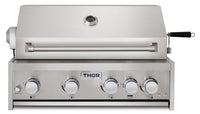 Thor Kitchen 4-Burner Gas Barbecue Grill with Rotisserie - MK04SS304  | Barbecue gril à gaz Thor Kitchen à 4 brûleurs avec brûleur de rôtisserie - MK04SS304  | MK04SBBQ