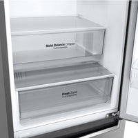 LG 12 Cu. Ft. Counter-Depth Bottom-Freezer Refrigerator - LBNC12231V - Refrigerator in Platinum Silver 