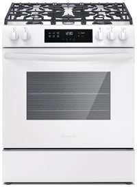Frigidaire 5.1 Cu. Ft. Front-Control Gas Range with Quick Boil - FCFG3062AW | Cuisinière à gaz Frigidaire de 5,1 pi3 avec commandes à l’avant et ébullition rapide - FCFG3062AW | FCFG306W