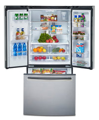 GE Profile 17.5 Cu. Ft. Counter-Depth French-Door Refrigerator - PYE18HYRKFS | Réfrigérateur GE Profile de 17,5 pi³ à portes françaises de profondeur comptoir - PYE18HYRKFS | PYE18HYS