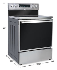 Hisense 5.8 Cu. Ft. Freestanding Electric Range with Air Fry - HBE3501CPS | Cuisinière électrique amovible Hisense de 5,8 pi3 avec friture à air chaud - HBE3501CPS | HBE351CS