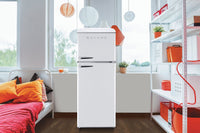 Galanz 12 Cu. Ft. Top-Freezer Retro Refrigerator - GLR12TWEEFR | Réfrigérateur rétro Galanz de 12 pi3 à congélateur supérieur - GLR12TWEEFR | GLR12TMW
