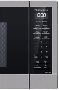 Panasonic 1.6 Cu. Ft. Cyclonic Inverter Countertop Microwave Oven - NNST74LS - Countertop Microwave in Stainless Steel