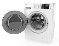 Galanz 2.2 Cu. Ft Front-Load Washer and 3.8 Cu. Ft. Front-Load Dryer – White | Laveuse à chargement frontal 2,2 pi³ et sécheuse à chargement frontal 3,8 pi³ de Galanz - blanches | GAFL22WW