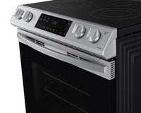 Samsung 6.3 Cu. Ft. Slide-In Electric Range with Wi-Fi Connect - NE63T8111SS/AC - Electric Range in Fingerprint Resistant Stainless Steel