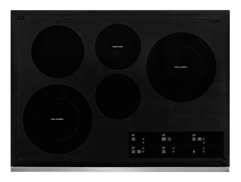 Whirlpool 30" Electric Ceramic Glass Cooktop - WCE97US0KS | Surface de cuisson électrique Whirlpool de 30 po en vitrocéramique - WCE97US0KS | WCE970KS