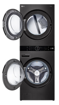 LG WashTower™ with 5.2 Cu. Ft. Washer and 7.2 Cu. Ft. Heat Pump Ventless Dryer - WKHC202HBA | Tour de lavage WashTowerMC de LG avec laveuse de 5,2 pi³ et sécheuse de 7,2 pi³ avec pompe à chaleur sans de conduit de ventilation - WKHC202HBA | WKHC202H