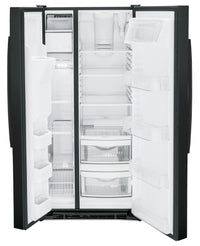 GE 23 Cu. Ft. Side-by-Side Refrigerator - GSS23GGPBB | Réfrigérateur GE de 23 pi3 à compartiments juxtaposés - GSS23GGPBB | GSS23GGB