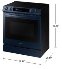 Samsung Bespoke 6.3 Cu. Ft. Slide-In Electric Range with True Convection - NE63A8711QN/AC | Cuisinière électrique encastrée Bespoke Samsung de 6,3 pi3 à convection véritable - NE63A8711QN/AC | NE63A8NS