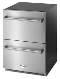 Thor Kitchen 5.4 Cu. Ft. Indoor/Outdoor Refrigerator Drawer - TRF24U | Réfrigérateur-tiroir Thor Kitchen de 5,4 pi3 pour l’intérieur et l'extérieur - TRF24U | TRF24UCS