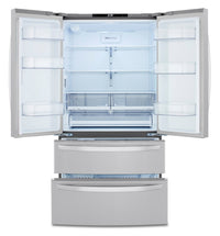 LG 23 Cu. Ft. Counter-Depth 4-Door French-Door Refrigerator with Internal Water Dispenser - LMWC23626S | Réfrigérateur LG de 23 pi³ à 4 portes françaises de profondeur comptoir avec distributeur d'eau interne - LMWC23626S | LMWC236S